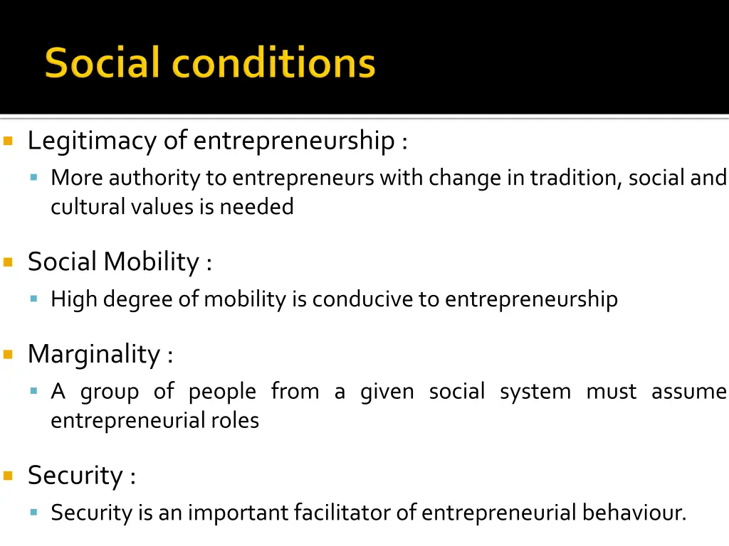 legitimacy of entrepreneurship more authority