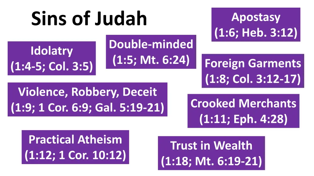 sins of judah