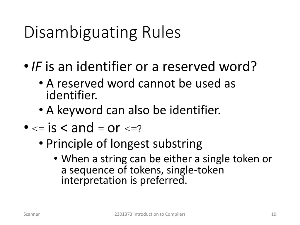 disambiguating rules
