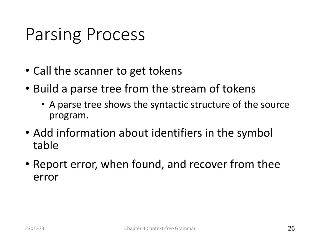 parsing process