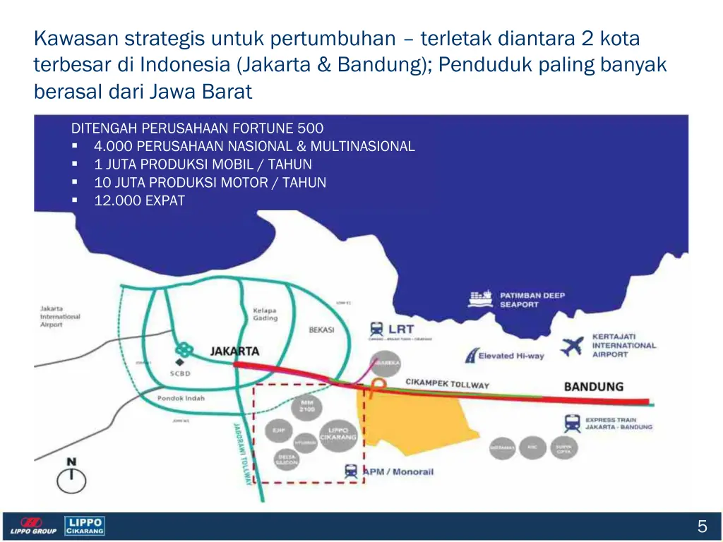 kawasan strategis untuk pertumbuhan terletak
