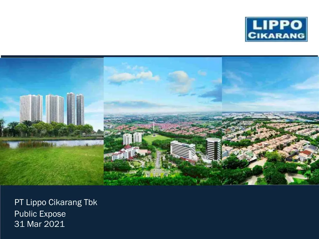 pt lippo cikarang tbk public expose 31 mar 2021