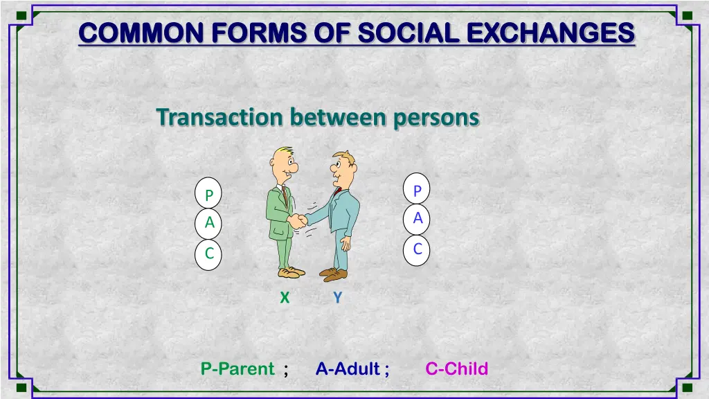 common forms of social exchanges common forms