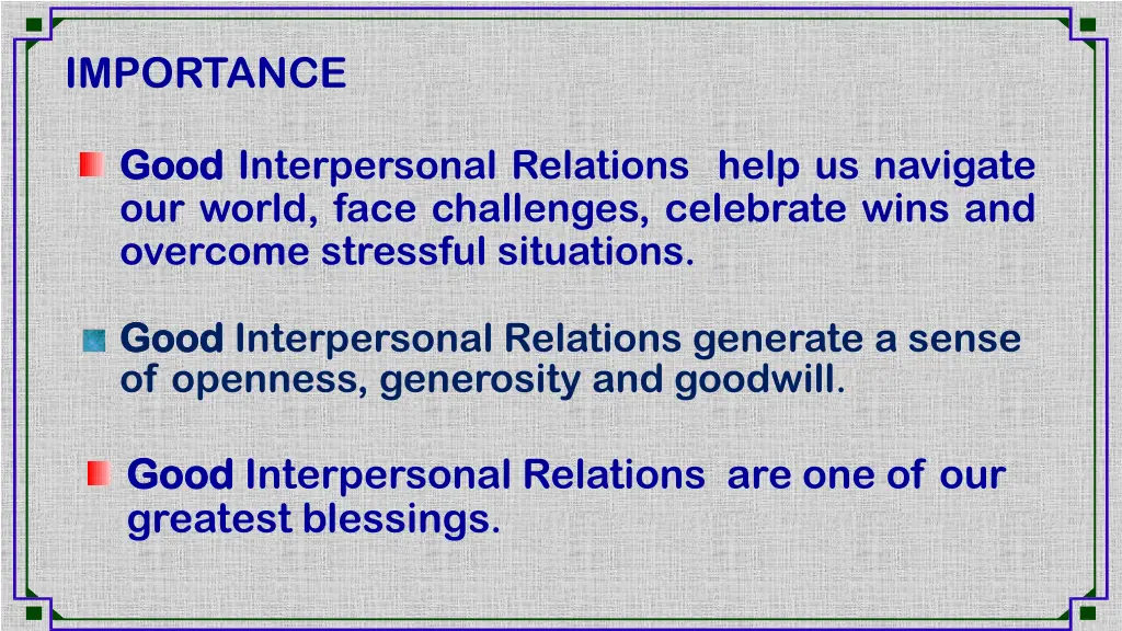 importance