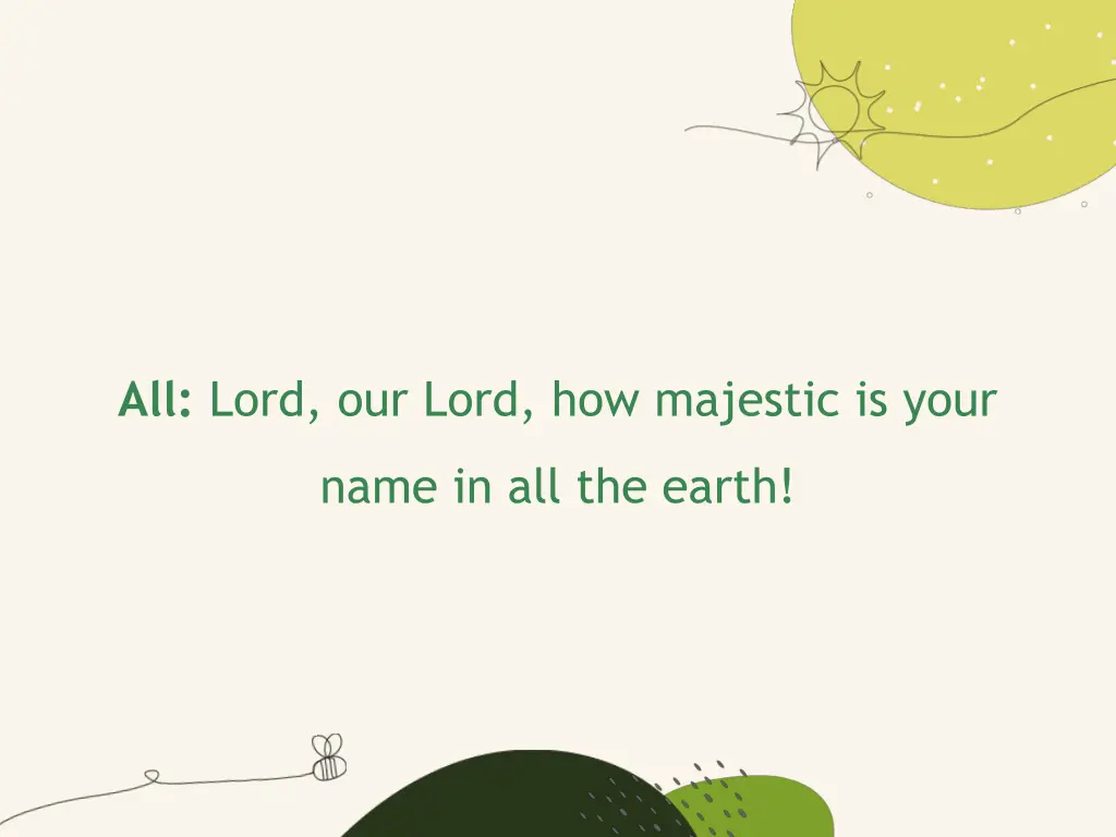 all lord our lord how majestic is your 2