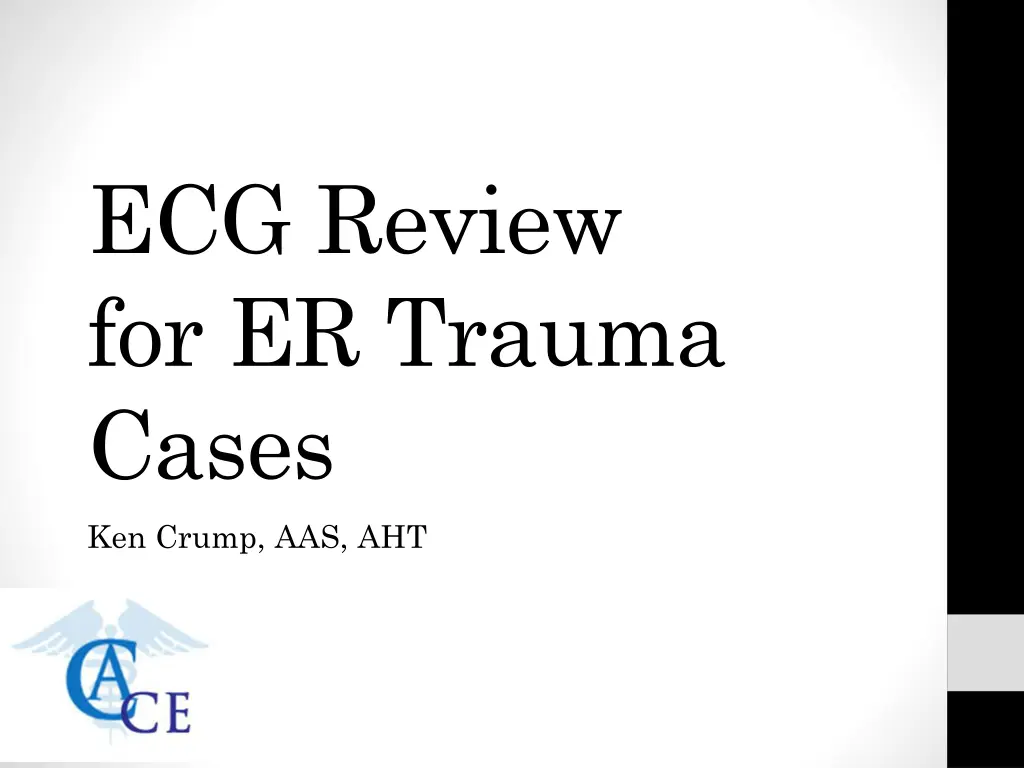 ecg review for er trauma cases