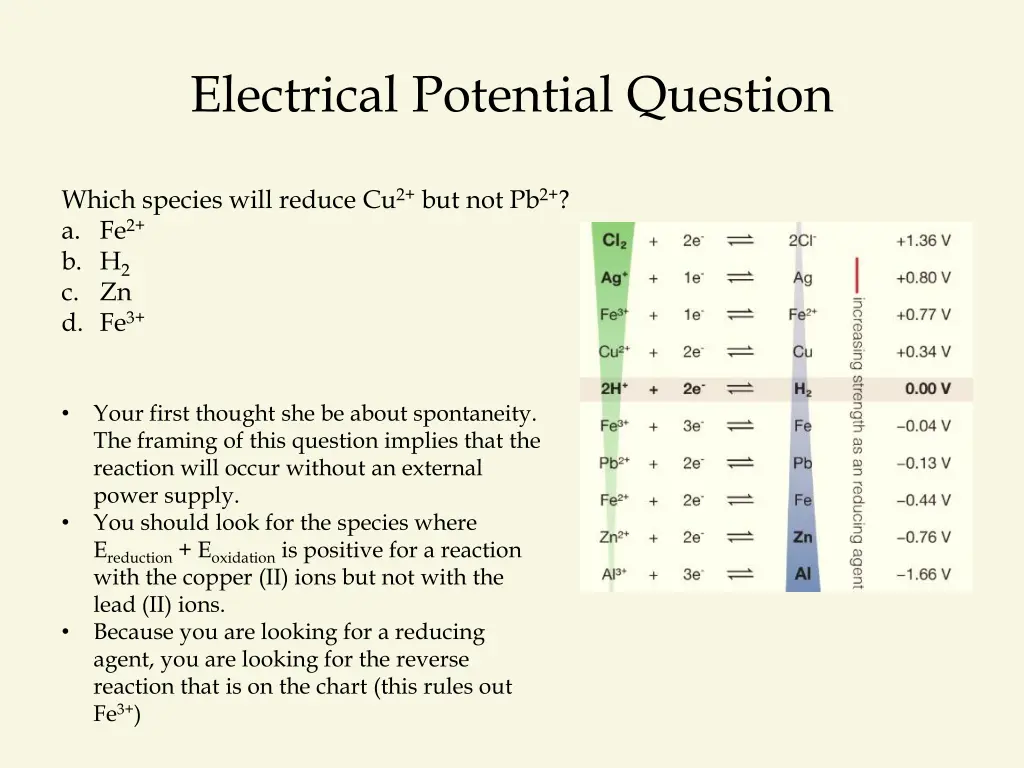 electrical potential question