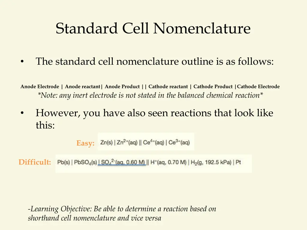 standard cell nomenclature