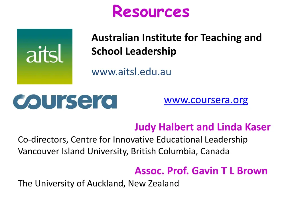 resources