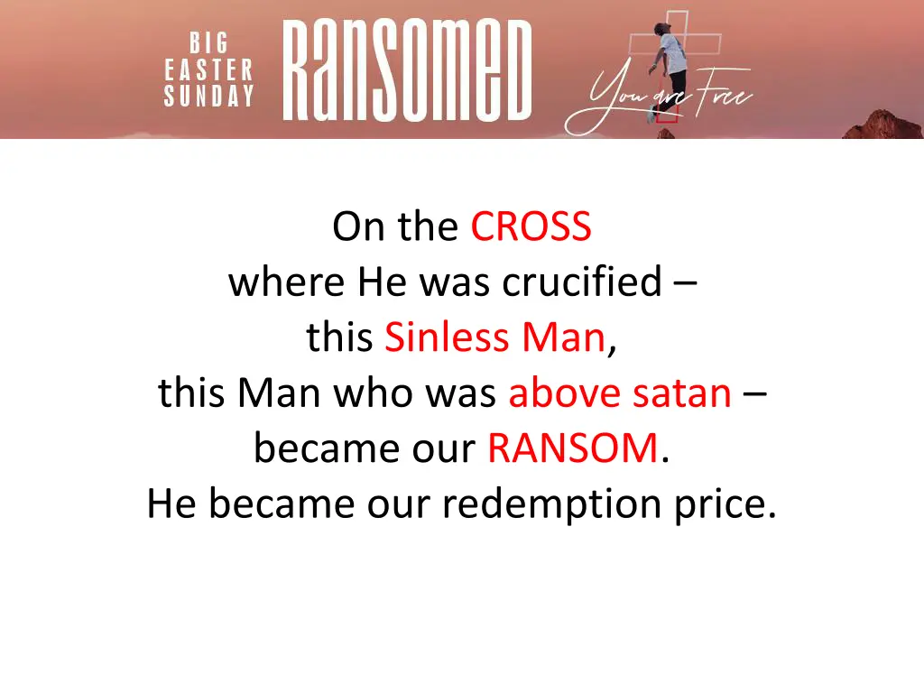 on the cross where he was crucified this sinless