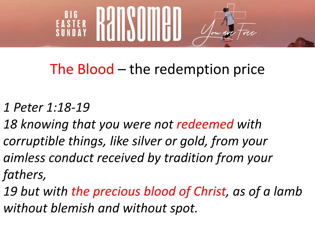 the blood the redemption price 1
