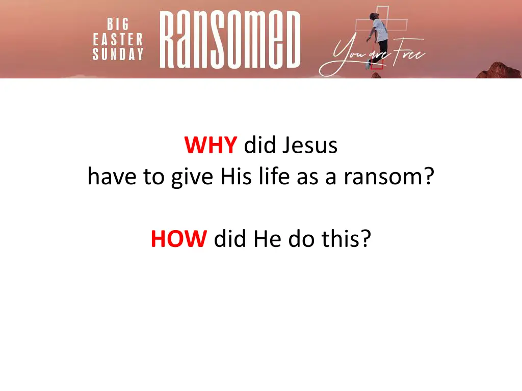 why did jesus