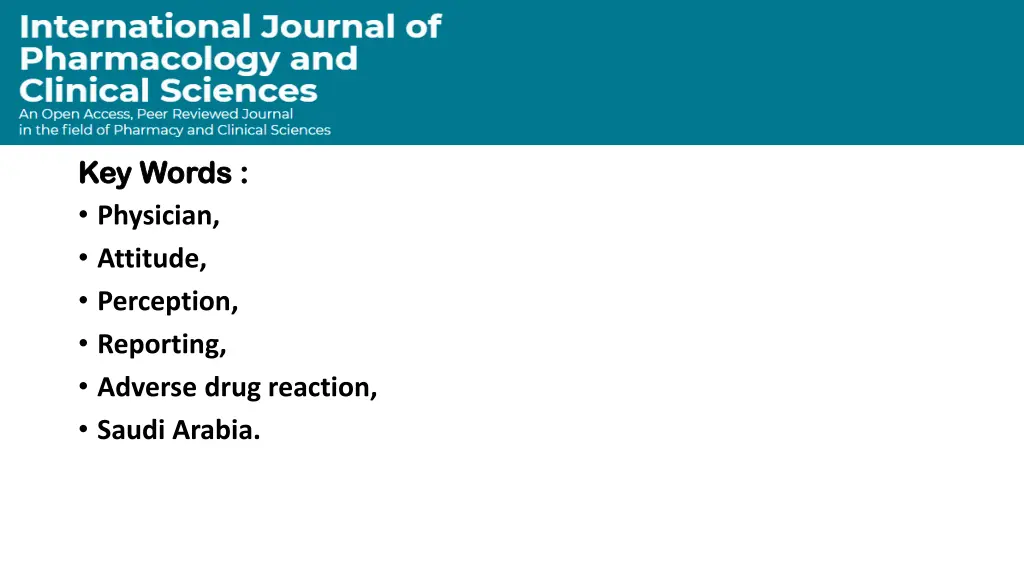 key words key words physician attitude perception