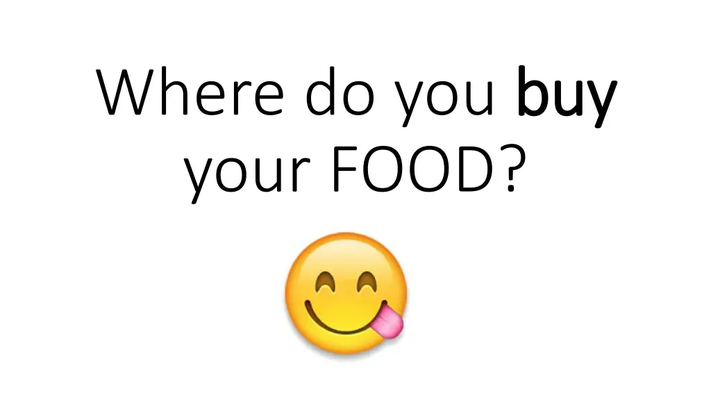 where do you buy your food