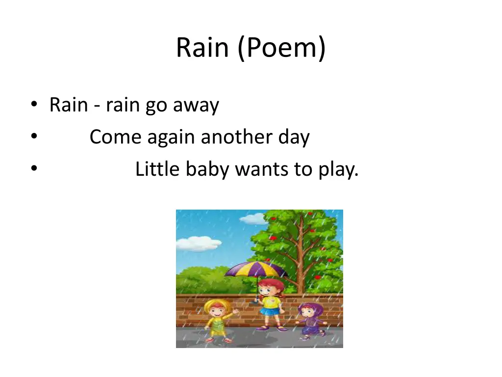 rain poem