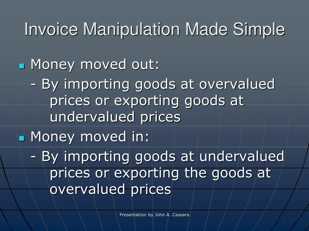 invoice manipulation made simple