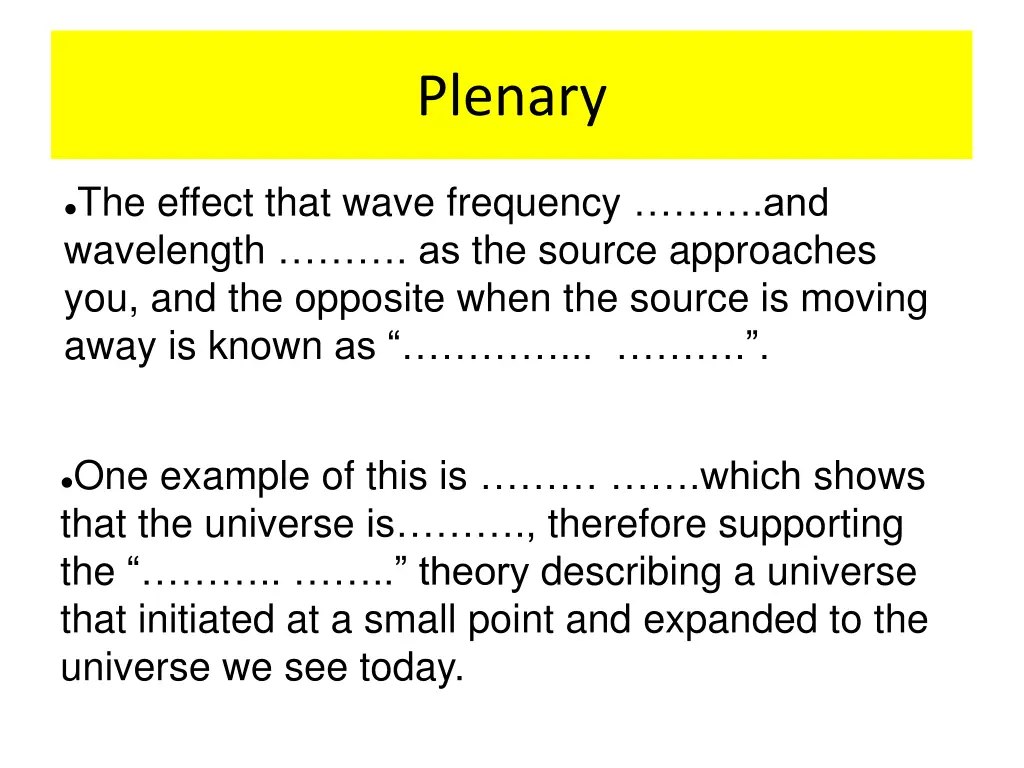 plenary