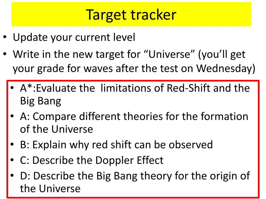 target tracker
