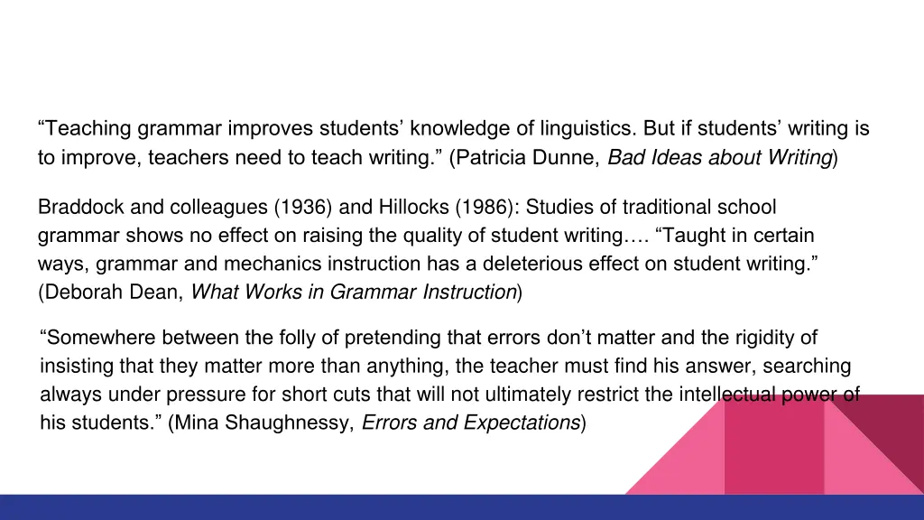 teaching grammar improves students knowledge