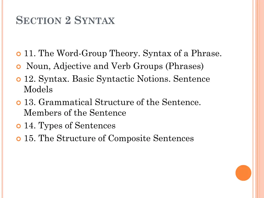s ection 2 s yntax