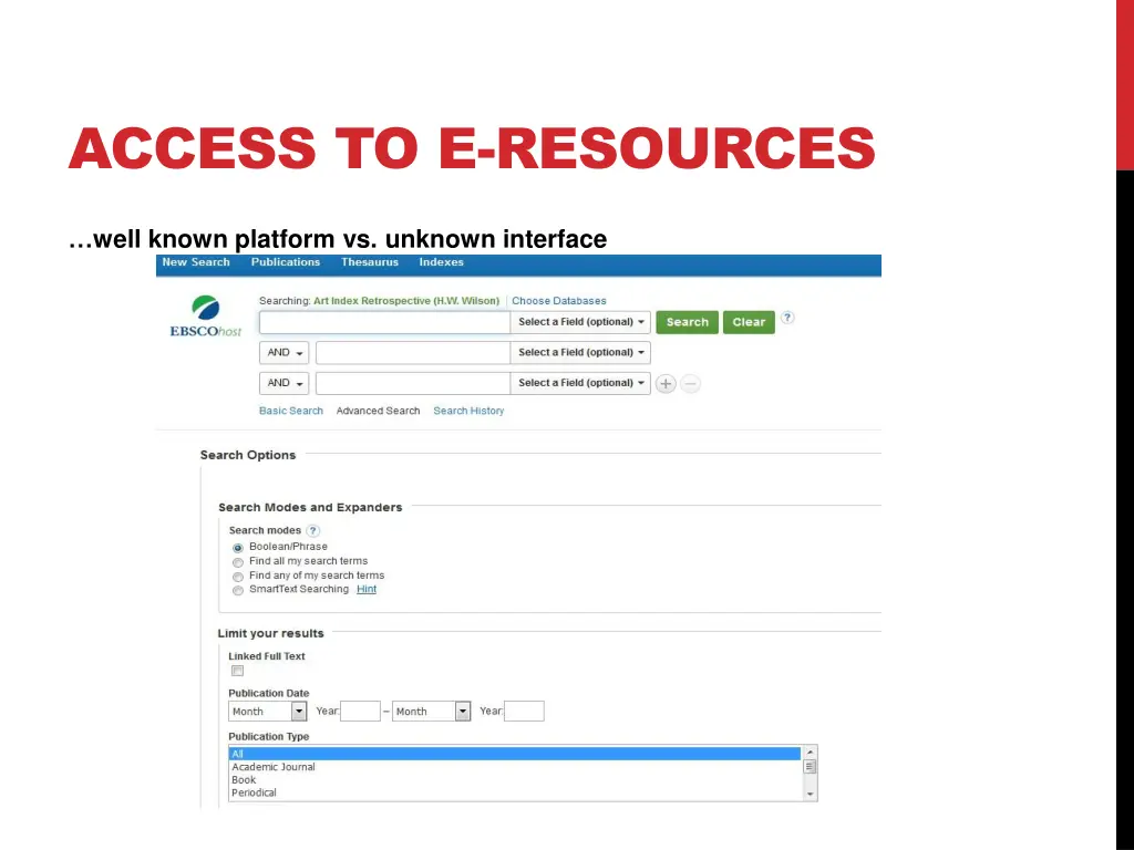 access to e resources 1