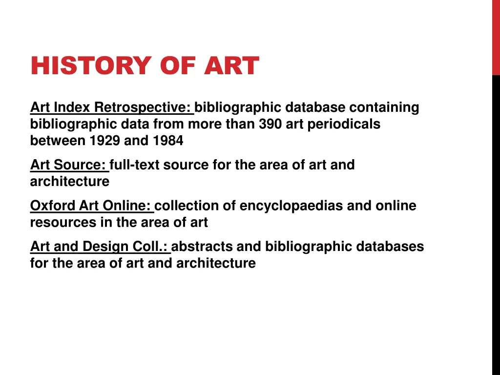 history of art
