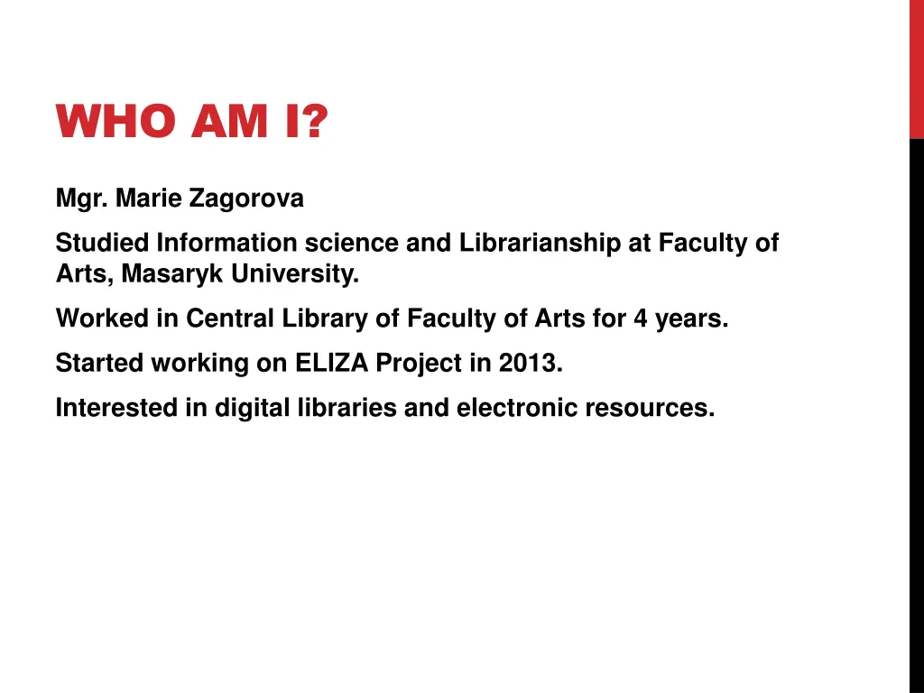 who am i
