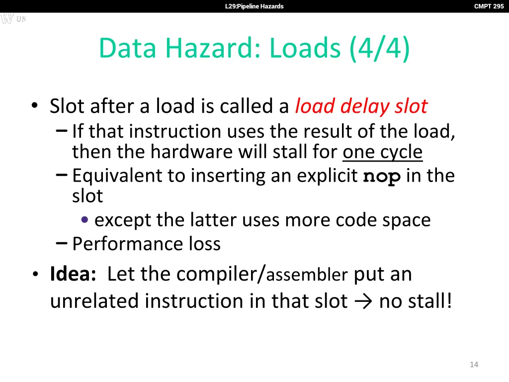 l29 pipeline hazards 13