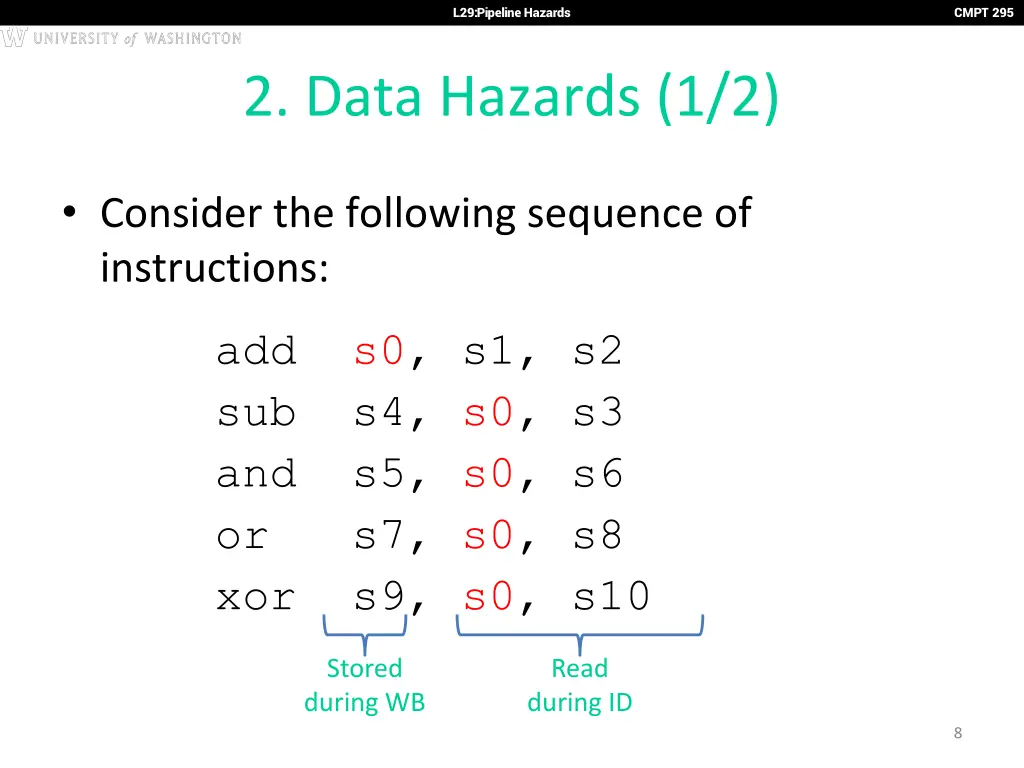 l29 pipeline hazards 7