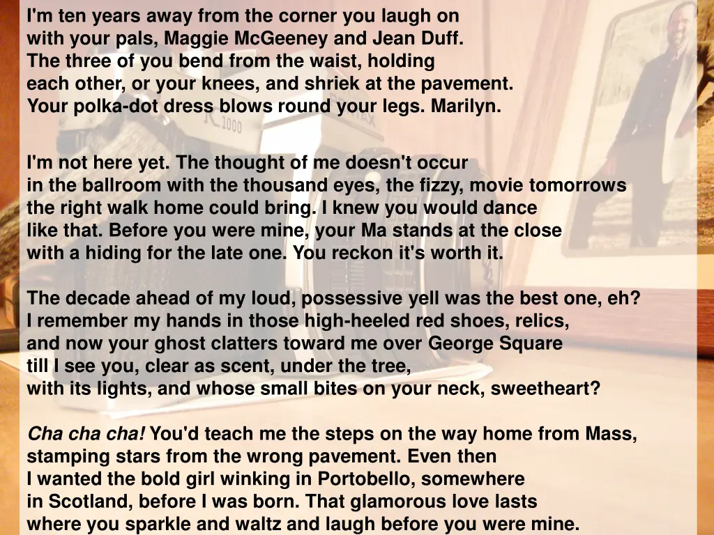 i m ten years away from the corner you laugh
