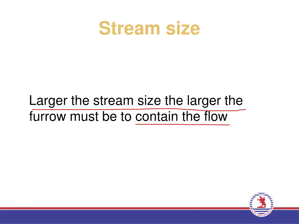 stream size 1