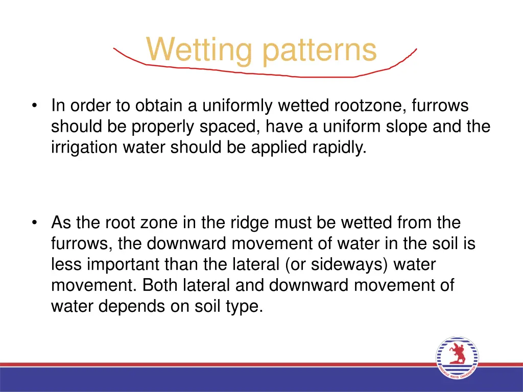 wetting patterns