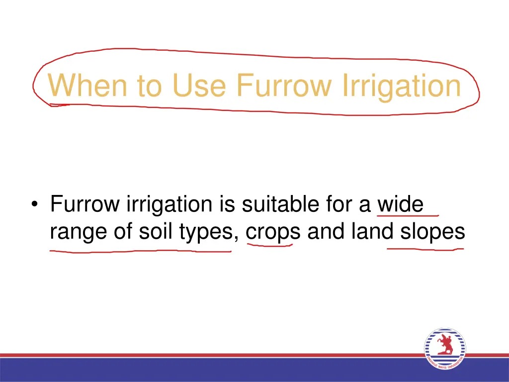 when to use furrow irrigation