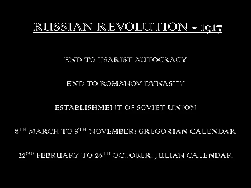 russian revolution 1917