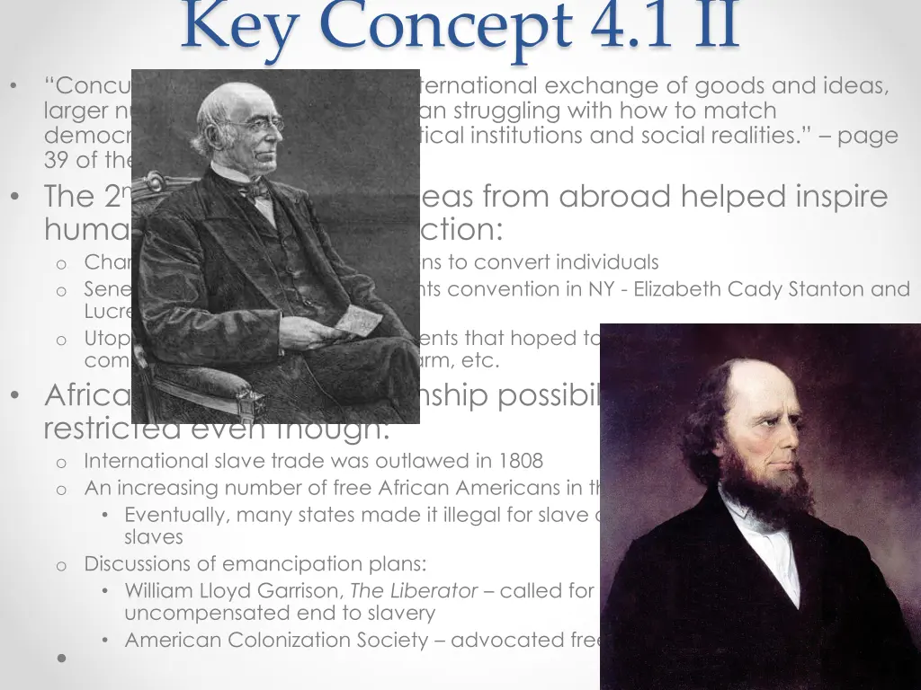 key concept 4 1 ii concurrent with an increasing