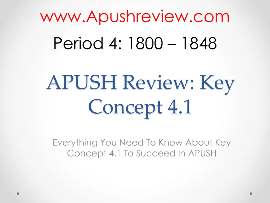 www apushreview com period 4 1800 1848