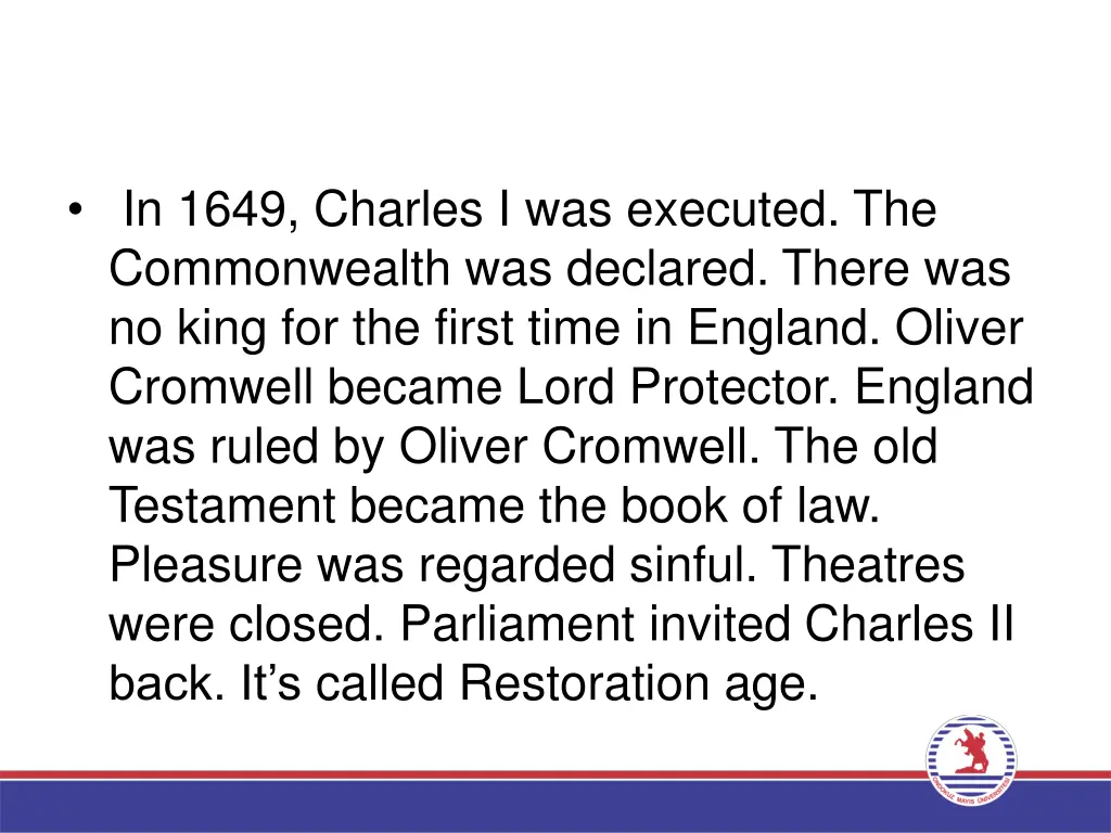 in 1649 charles i was executed the commonwealth