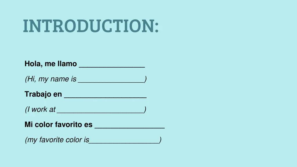 introduction
