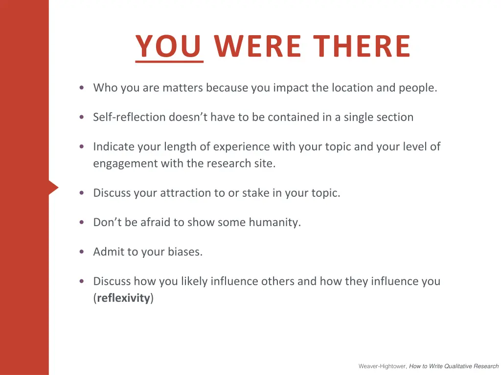 you were there
