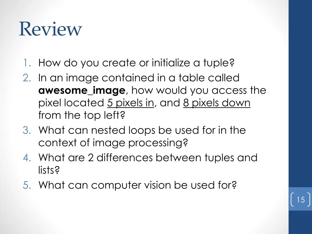 review