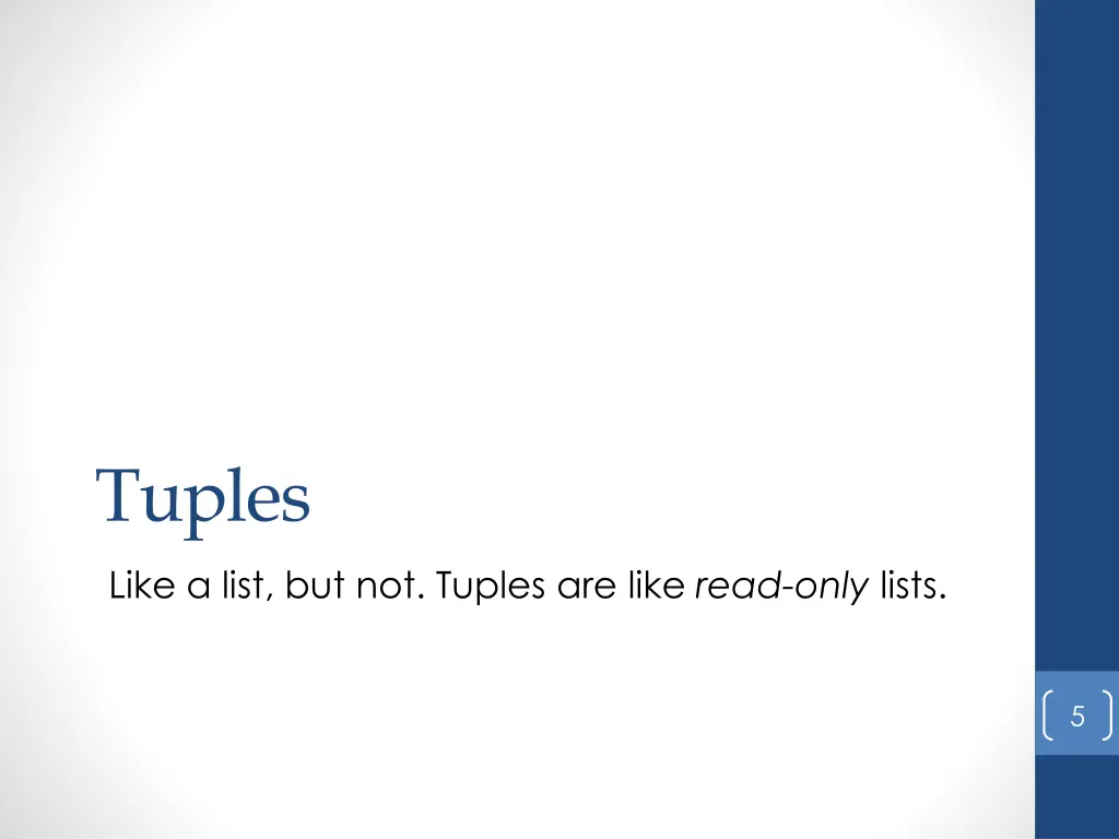 tuples