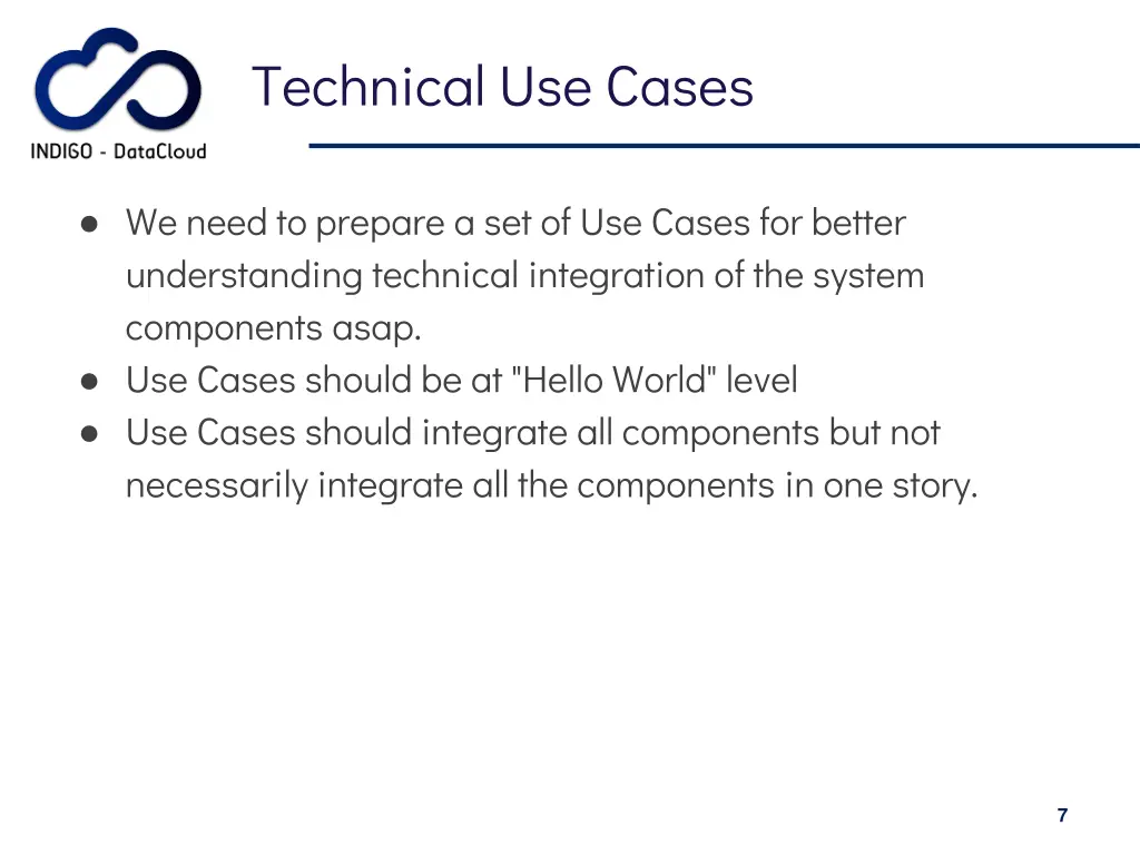 technical use cases