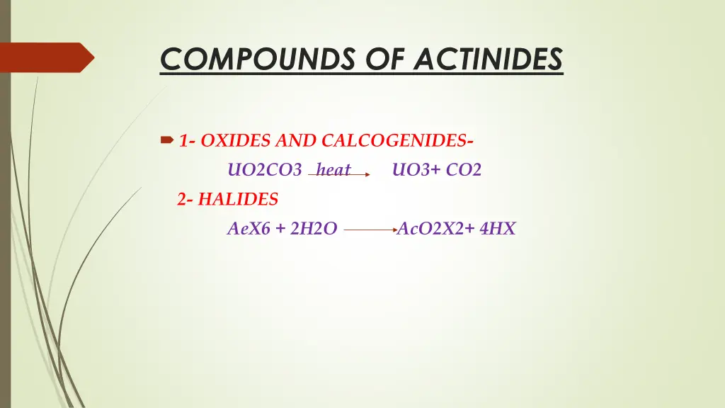 compounds of actinides