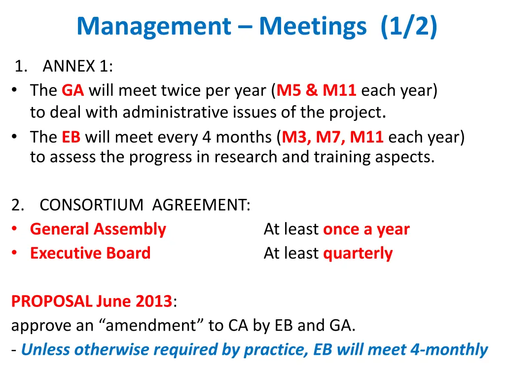 management meetings 1 2