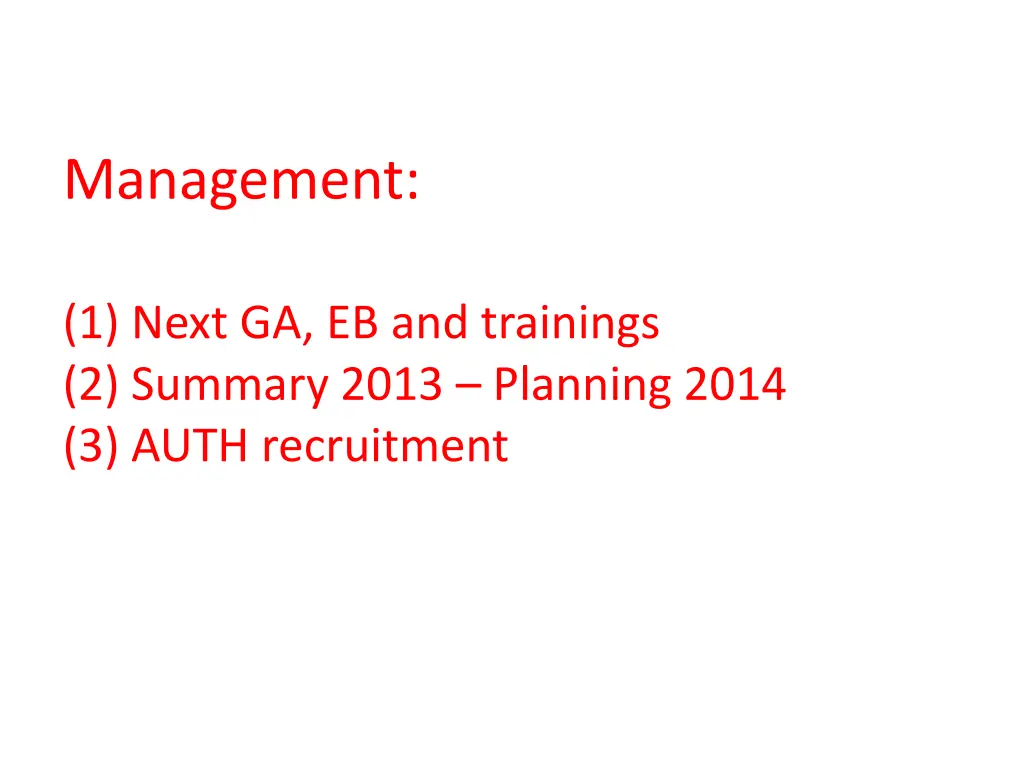 management