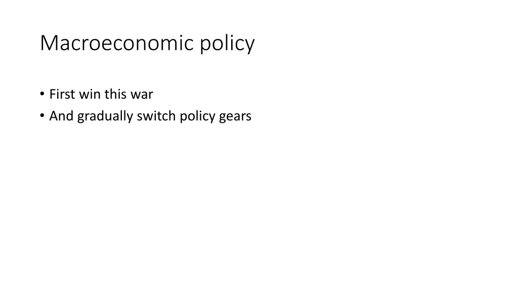 macroeconomic policy