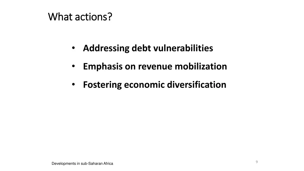 what actions what actions