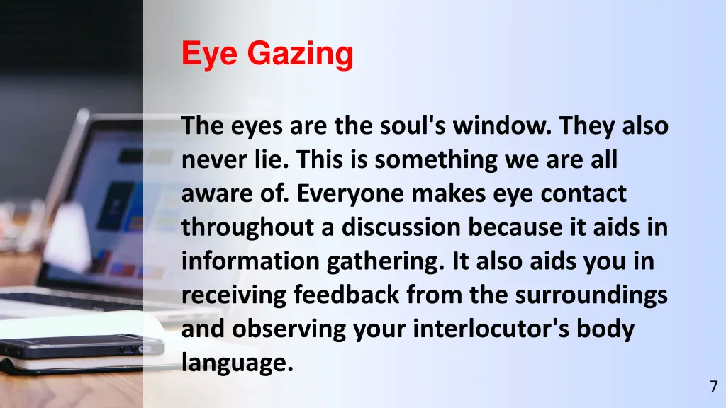 eye gazing
