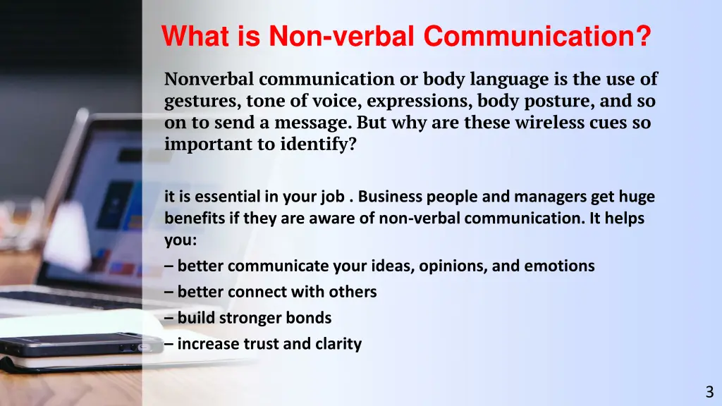 what is non verbal communication