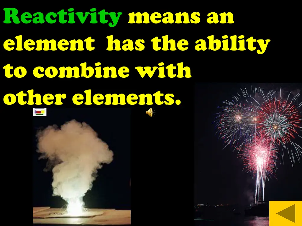 reactivity means an element has the ability